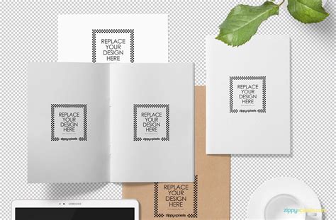 Free A5 Brochure Mockup (PSD)