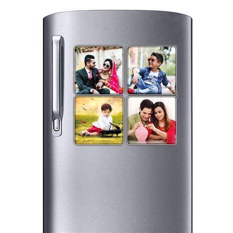 Buy PRINTSWAYS Photo Fridge Magnet Customized Gift (3 x 3 inch) - Set ...