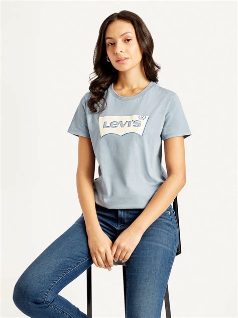 Women's Brand Logo Crew Neck T-shirt – Levis India Store