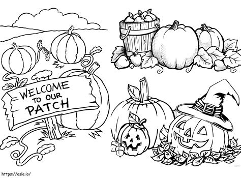 Welcome To Our Pumpkin Patch coloring page