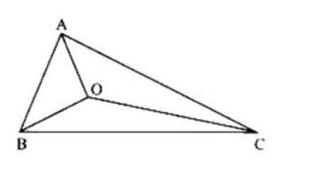 if O is an Interior point of triangle ABC prove that 2(OA + OB + OC ...