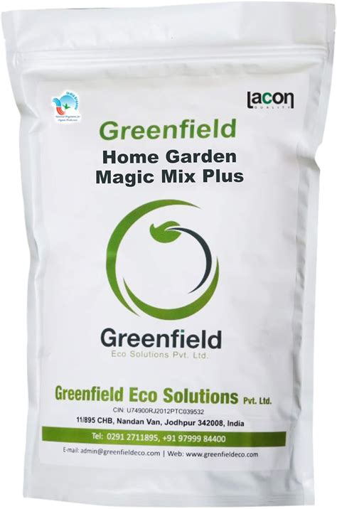 GreenfieldEco 100 % Organic HOME GARDEN MAGIC MIX PLUS for Nursery ...