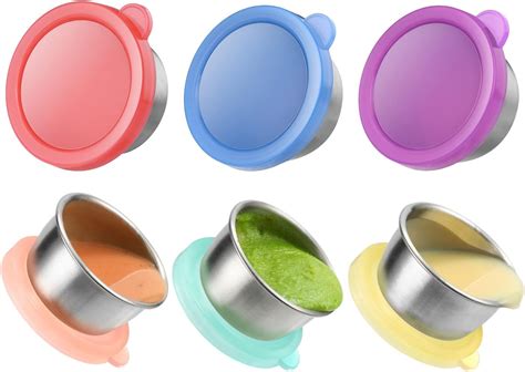 Amazon.com: Salad Dressing Container To Go for Lunch Box, Small ...