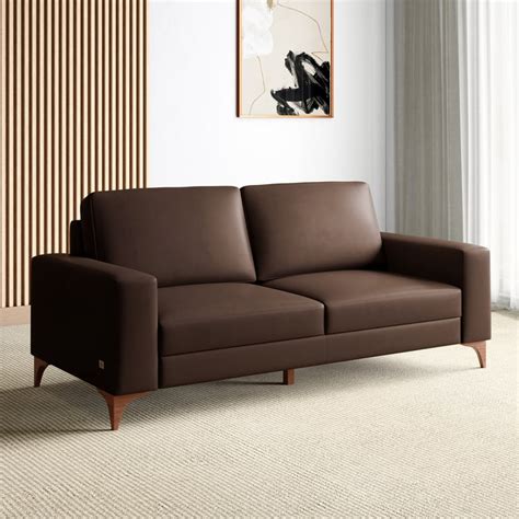 Buy Quebec NXT Faux Leather 3-Seater Sofa - Customized Furniture from ...