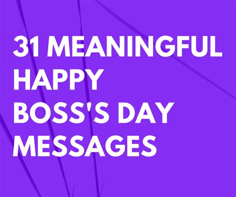 101 Meaningful Happy Boss's Day Messages and Quotes for Cards and ...
