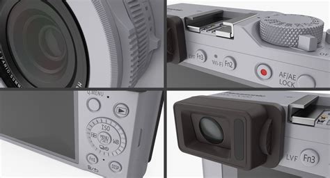 Panasonic Lumix DMC LX100 Cámara digital Plateado Modelo 3D $49 - .3ds ...