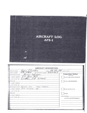 Fillable Online N6526J - AF Log 2.pdf - Controller Fax Email Print ...