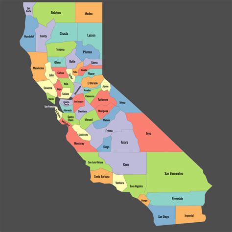 California State County Map