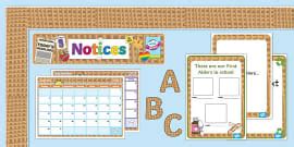 Notice Board Display Banner,noticeboard (teacher made)