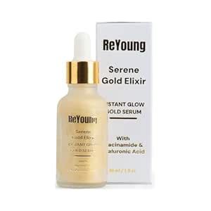 ReYoung Serene Gold Elixir, With Niacinamide & Hyaluronic Acid for ...