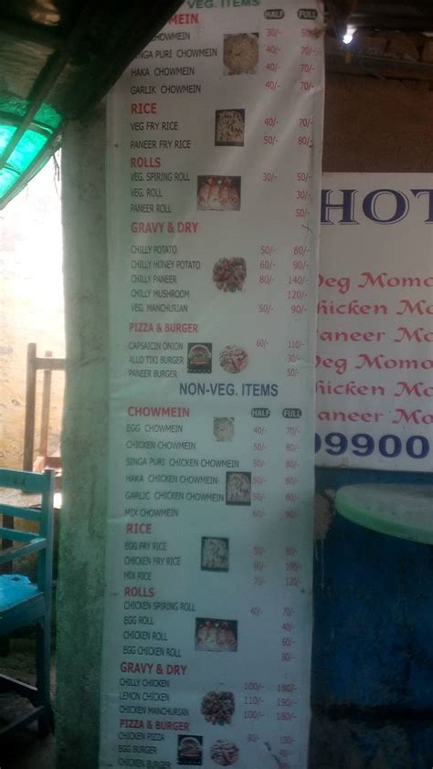 Menu at Spicy corner, New Delhi, Panchayat Ghar Rd