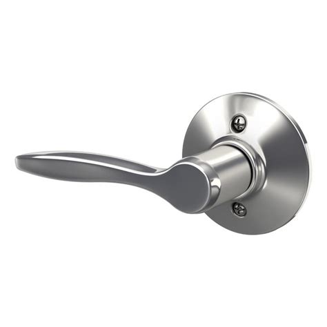 Schlage Delfayo Bright Chrome Left-Hand ed Interior Hall/Closet Dummy ...