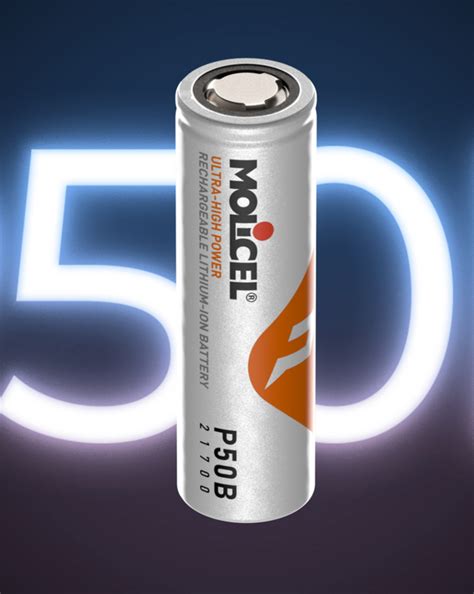 Molicel A Grade INR-21700-P50B 3.6V 5000mAh Li-ion Battery