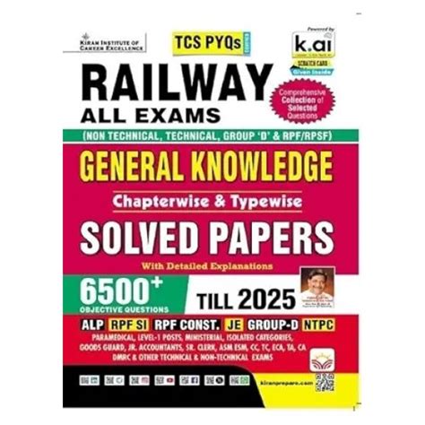 Railway GK TCS PYQs Solved Papers | NTPC Group D ALP RPF JE Exams Guide ...
