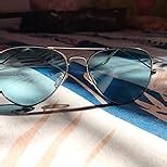 Buy MTV Women-Men Aviator Sunglasses Gold Frame Blue Lens Medium at ...