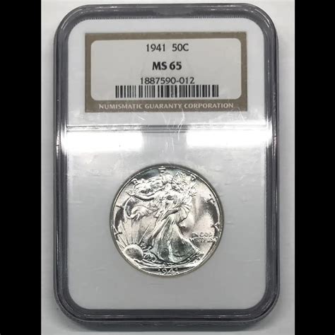 1941 Walking Liberty Half Dollar NGC MS-65 - Old Pueblo Coin