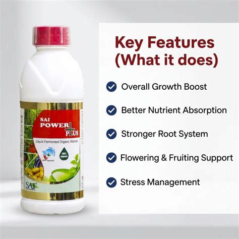 Buy Sai Crop Sai Power Plus Plant Growth Promoter - 100% Organic for...
