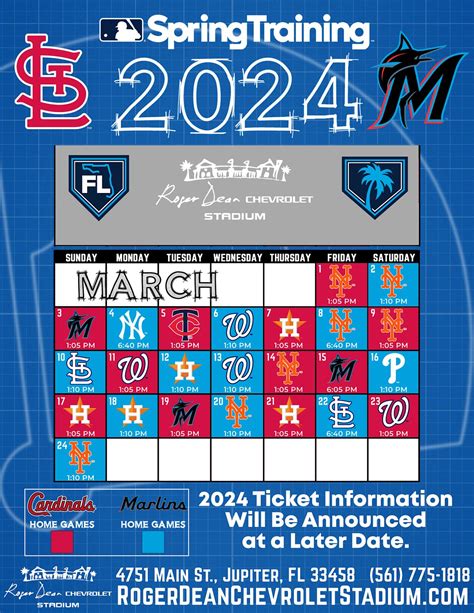 Spring Training 2024 Inquiry on Groups and Season Tickets, Roger Dean ...
