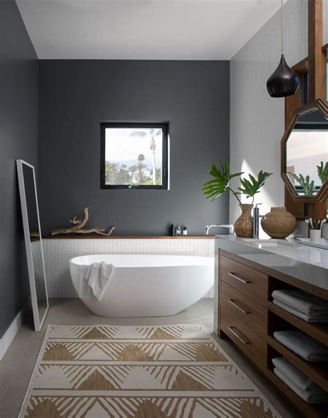 Benjamin Moore Charcoal Slate HC-178 Bathroom