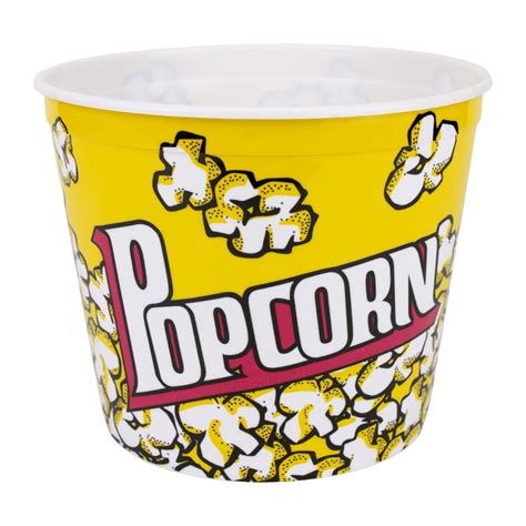 Yellow Reusable Popcorn Bucket - Discount Party Supplies