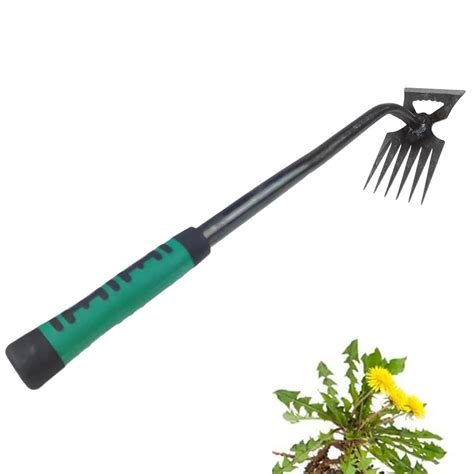HASTHIP® Weeder Hand Tool, 40cm Garden Weeding Tool Steel 6-Claws ...