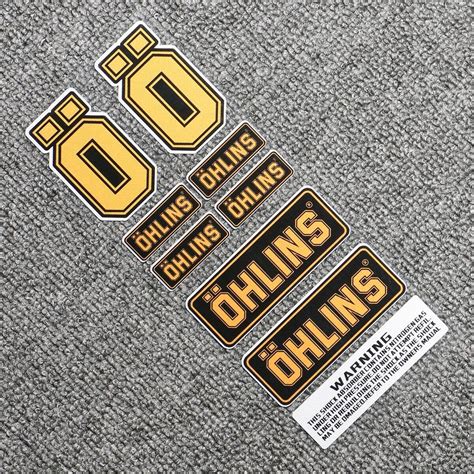 Buy OHLINS Motor Fork Shock Stickers Set Decals Kawasaki Ducati Aprilia ...