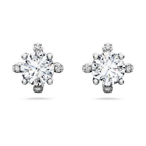 Galaxy stud earrings, Lab-grown diamonds 2.1 ct tw, Round shape, 14K ...