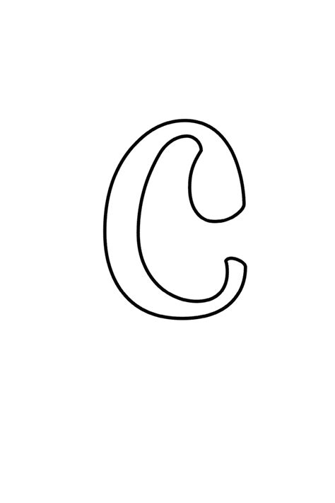 Printable Bubble Letters: Fancy Bubble Letter C
