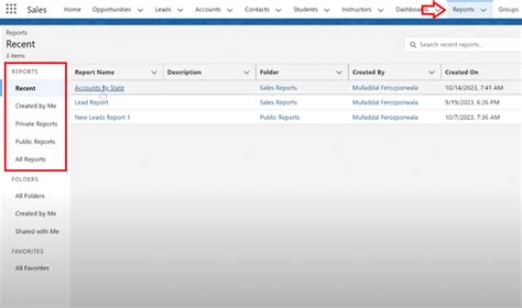 Image result for Salesforce Reports Tutorial
