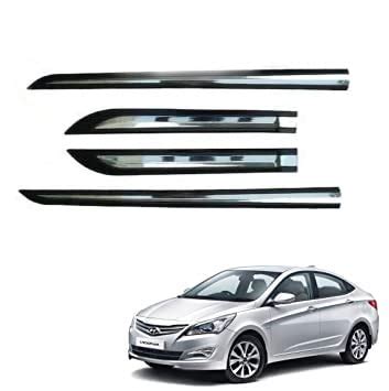 Bubu car Door Side Half Chrome line Beading Moulding Compatible for ...