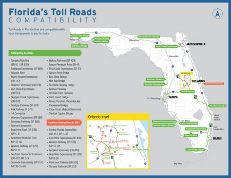 Printable Florida Toll Roads Map