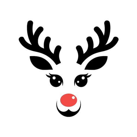 Reindeer face svg Images - Free Download on Freepik
