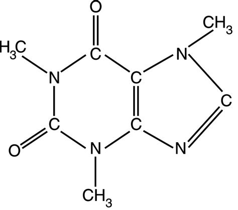 Caffeine Atomic Molecule Structure SVG and PNG File Atom for Vinyl ...