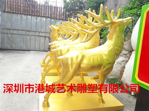 玻璃钢金色鹿雕塑定制哪家好专业玻璃钢抽象鹿雕塑定制|纯艺术|雕塑|港城雕塑 - 原创作品 - 站酷 (ZCOOL)