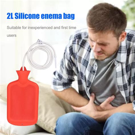 Buy Haofy Silicone Enema Bag Kit Intestinal Enema Douche Combination Set Home Colon Cleansing ...