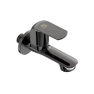 RN Chrome Plated Long Nose Bib Cock with Flange | Wall Mounted Brass ...