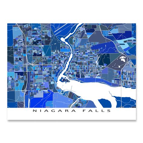 Niagara Falls Map Print — Maps As Art