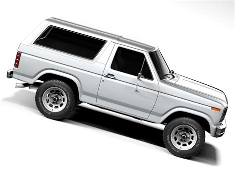 3D Ford Bronco 1980 Model - TurboSquid 2221985