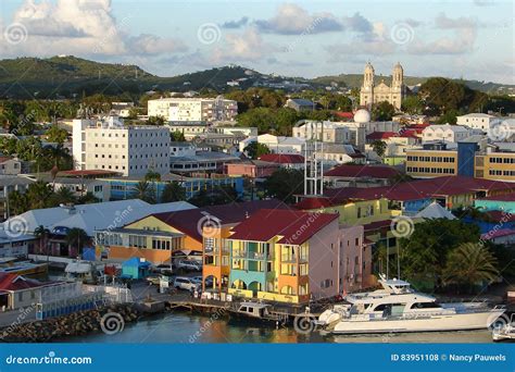 Harbour View of St John`s, Antigua and Barbuda Editorial Stock Photo ...