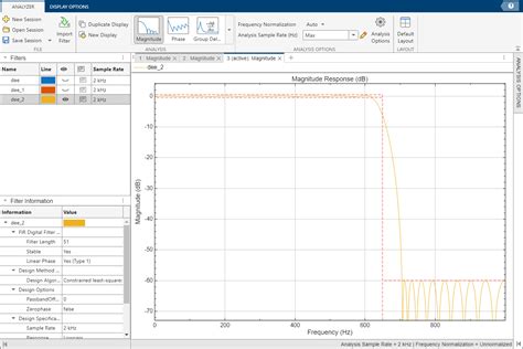 Image result for Filter Design MATLAB