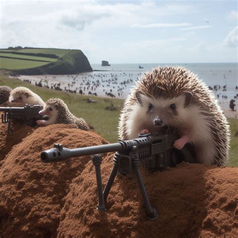 Hedgehogs storming the beaches of Normandy | Know Your Meme
