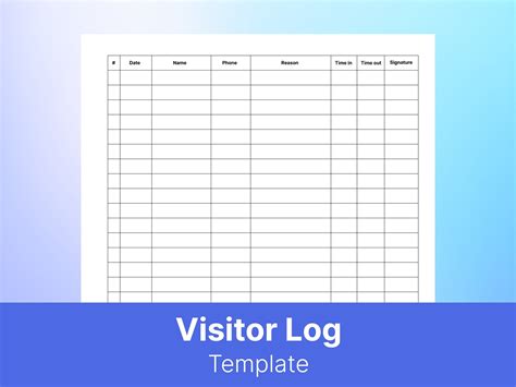 Free Printable Visitor Check In Sign - Free Printable Wonderland - Download & Design