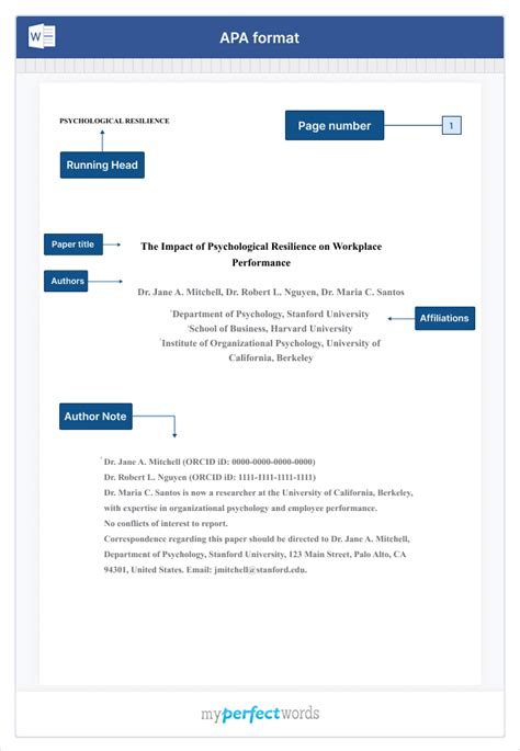 Image result for APA Format Page 1