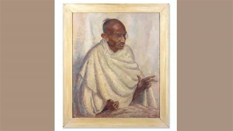 Portrait believed to be only one Gandhi sat for sells for Rs 1.7 crore ...