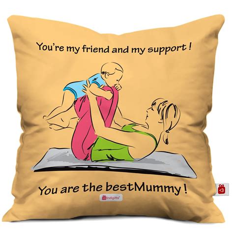 Buy Indigifts Printed Cushion Cover with Filler | Mummy You're My ...