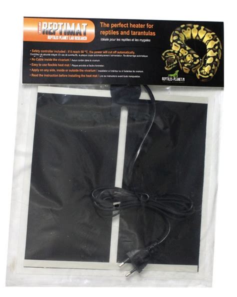 Reptiles Planet Repti Mat - Tappetino Riscaldante Per Terrari, 35W, 65x28 Cm, Con Sicurezza Termica E Dimmer