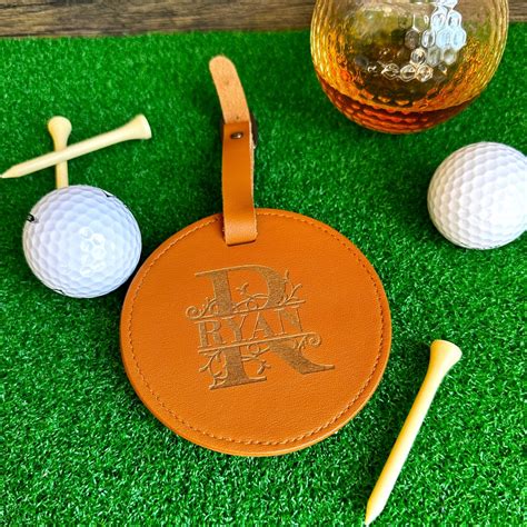 Custom Golf Gift Set Golf Bag Tag Golf Ball Shape Whiskey Glass Father ...