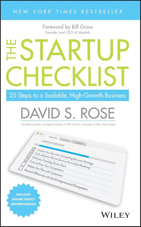 The Startup Checklist - 25 Steps to a Scalable, High-Growth Business ...