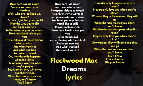 Fleetwood Mac Dreams Meaning And Lyrics: What Poetry Teaches Us About Stevie Nicks’ Clarity ...