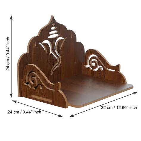 Ganesha Design Laminated Wood Pooja Temple/Mandir - eCraftIndia Online